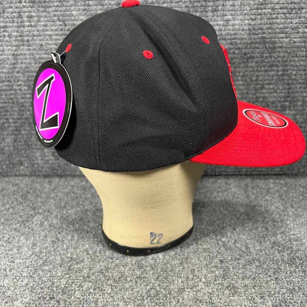 Texas Tech Red Raiders Cap Hat Snap Back Black Zephyer New with Tags NWT Big 12 - Picture 8 of 14